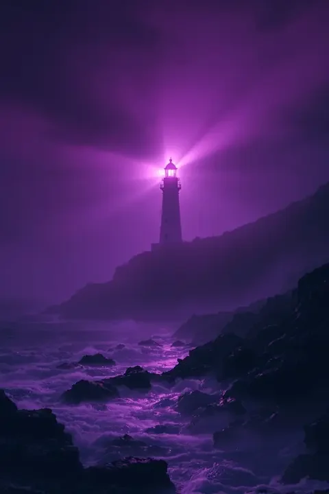 雾中灯塔 高清电影海报，经典电影